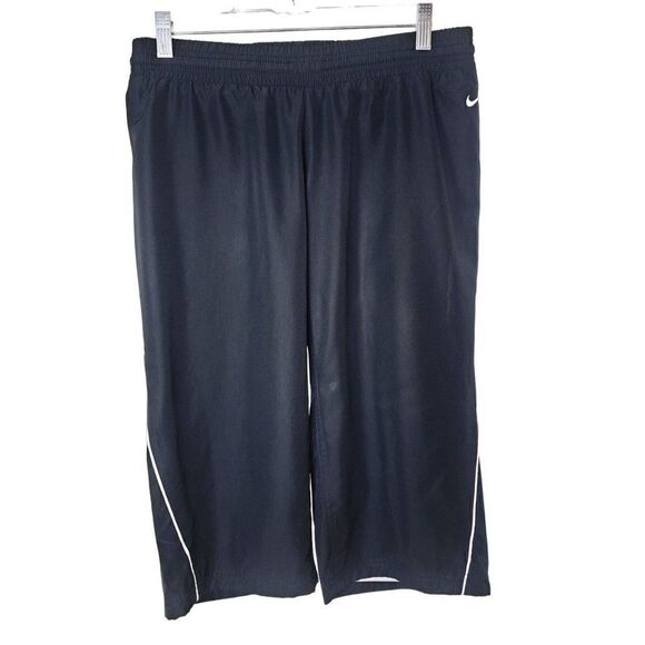 Nike Women's Black Dri-Fit Loose Capri Lined Workout Pants Small Petite - Picture 1 of 5